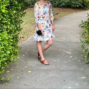 White flowered dress